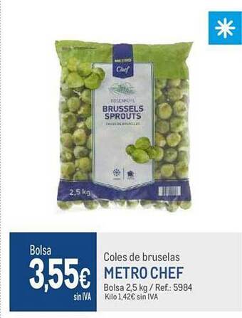 Makro Coles de bruselas metro chef oferta