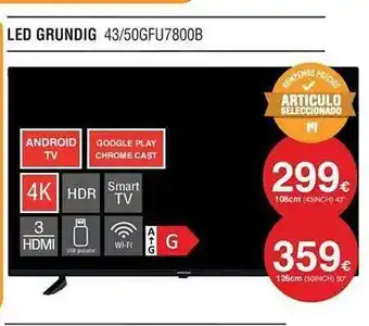 Milar Led grundig 43 50gfu7800b oferta