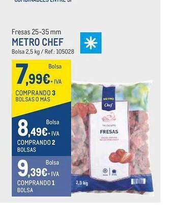 Makro Fresas 25-35 mm metro chef oferta
