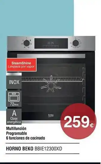 Milar Horno beko bbie12300xd oferta