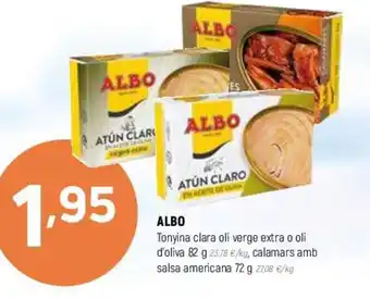 Coviran Albo Tonyina Clara Oli Verge Extra Oli D'Oliva 82 g. oferta