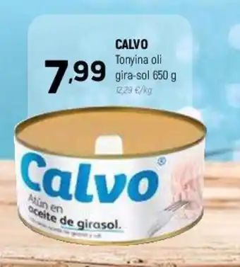 Coviran Calvo Tonyina Oli Gira-sol 650 g. oferta