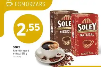 Coviran Soley Cafè Mòlt Natural o Mescla 250 g. oferta