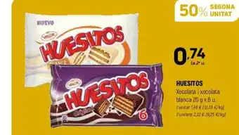 Coviran Huesitos Xocolata i Xocolata Blanca 20 g. x 6 u oferta