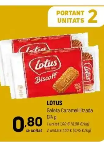 Coviran Lotus Galeta Caramel-Litzada 124 g. oferta