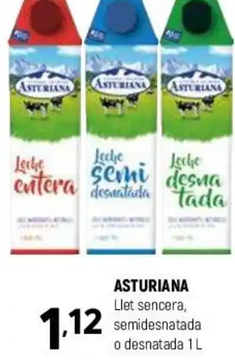 Coviran Asturiana Llet Sencera Semidesnatada o Desnetada 1L oferta