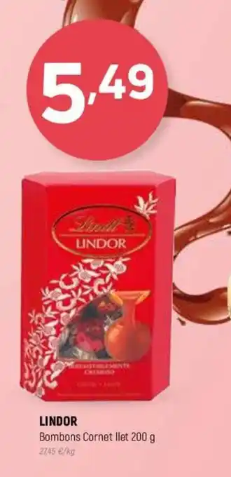 Coviran Lindor Bombons Cornet llet 200 g. oferta