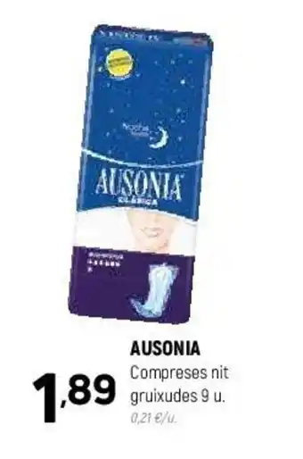 Coviran Ausonia Compreses nit Gruixudes 9 u oferta