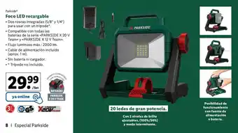 Lidl Foco LED Recargable oferta
