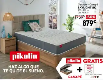 Conforama Colchón + Canapé Skylight 8K oferta