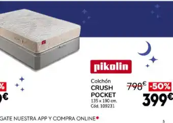 Conforama Colchón Crush Pocket oferta