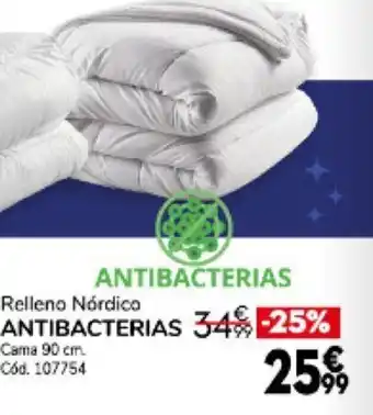 Conforama Relleno Nórdico Antibacterias oferta