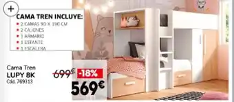Conforama Cama Tren Lupy 8K oferta