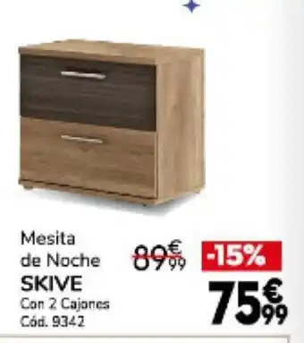 Conforama Mesita De Noche Skive oferta
