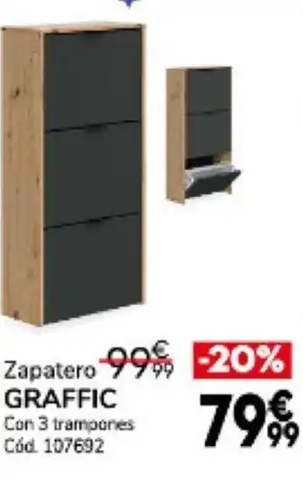 Conforama Zapatero Graffic oferta