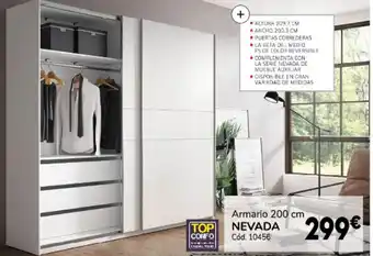 Conforama Armario 200cm Nevada oferta