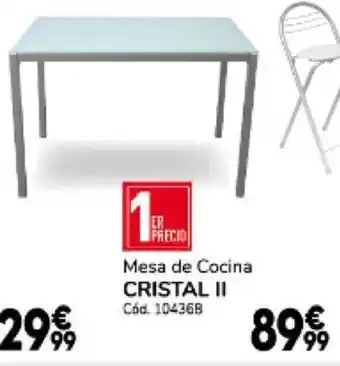 Conforama Mesa de Cocina Cristal II oferta