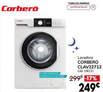 Conforama Lavadora Corbero CLAV22712 oferta