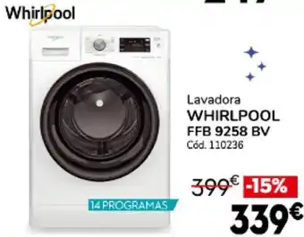 Conforama Lavadora Whirlpool FFB 9258 BV oferta