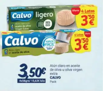 Supermercados Plaza Atún Claro En Aceite de Oliva u Oliva Virgen Extra Calvo oferta