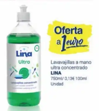Supermercados Plaza Lavavajillas a Mano Ultra Concentrado Lina oferta
