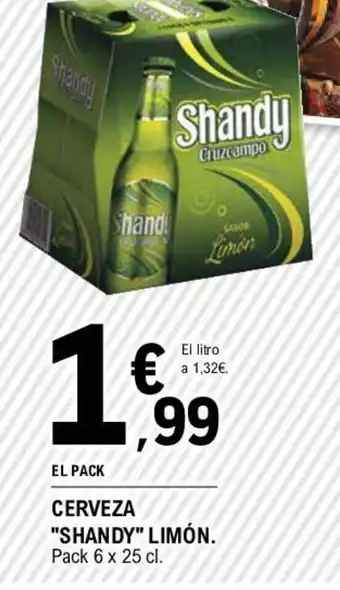 E.Leclerc Cerveza Shandy Limón oferta