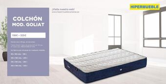 HiperMueble Canarias Colchones oferta