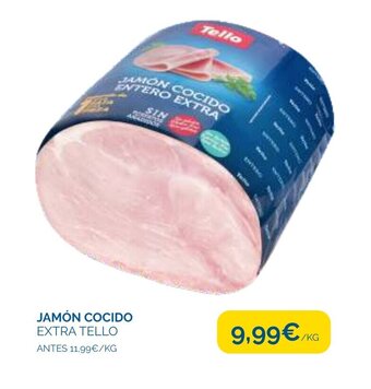 Cash Ecofamilia Jamón Cocido Extra Tello oferta