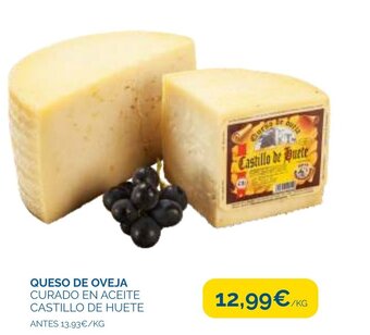 Cash Ecofamilia Queso de Oveja Curado en Aceite Castillo de Huete oferta