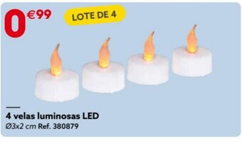 GiFi 4 Velas Luminosas LED oferta