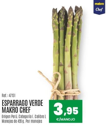 Makro Esparrago Verde Makro Chef oferta
