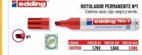 Carlin Rotulador permanente edding oferta