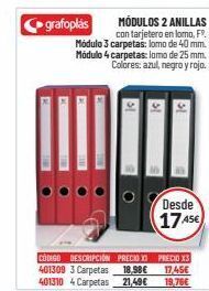 Carlin Carpetas grafoplas oferta