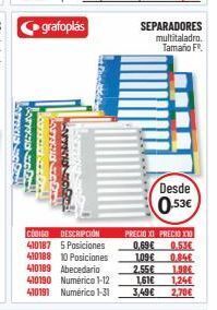 Carlin Separadores oferta