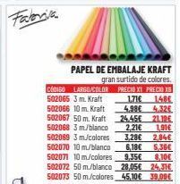 Carlin Papel kraft oferta
