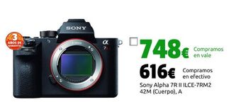 CeX Sony alpha 7r ii ilce-7rm2 42m (cuerpo), a oferta