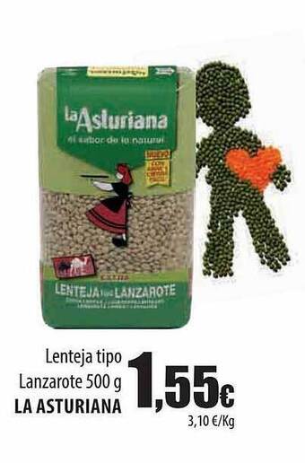 Spar Tenerife Lenteja tipo lanzarote la asturiana oferta