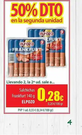 Spar Tenerife Salchichas frnakfurt elpozo oferta