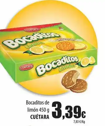 Spar Tenerife Bocaditos de limón cuétara oferta