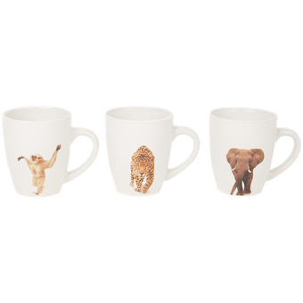 Action Tazas de café con estampado animal oferta