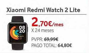Vodafone Xiaomi redmi watch 2 lite oferta