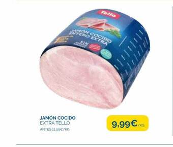 Jamón cocido extra tello