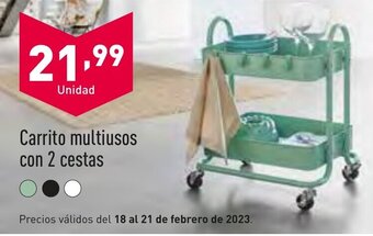 ALDI carrito Multiusos Con 2 Cestas oferta