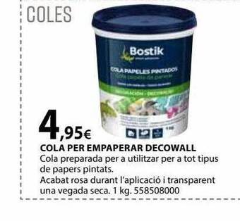 Fes Més Cola per empaperar decowall bostik oferta