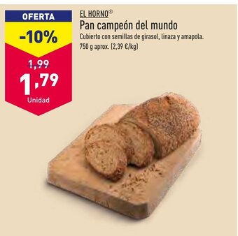 ALDI Pan Campeón Del Mundo oferta