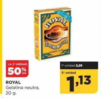Alimerka La 2a unidad royal gelatina neutra oferta