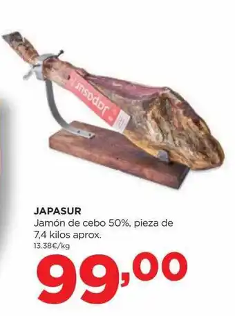 Alimerka Japasur jamón de cebo 50% pieza de aprox oferta