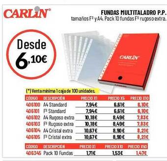 Carlin Carlin fundas multitaladro p.p. oferta