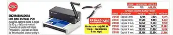 Carlin Gbc encuadernadora coilbing espiral p59 oferta