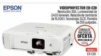 Carlin Epson videoproyector eb-e20 oferta